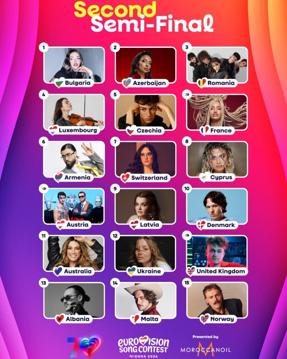 Евровидение 2026 - второй полуфинал