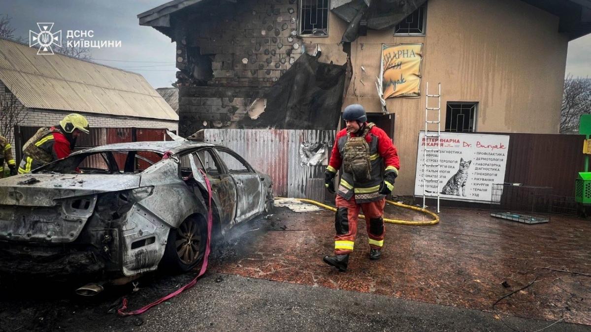 Наслідки удару по ветклініці в Чабанах 3 квітня