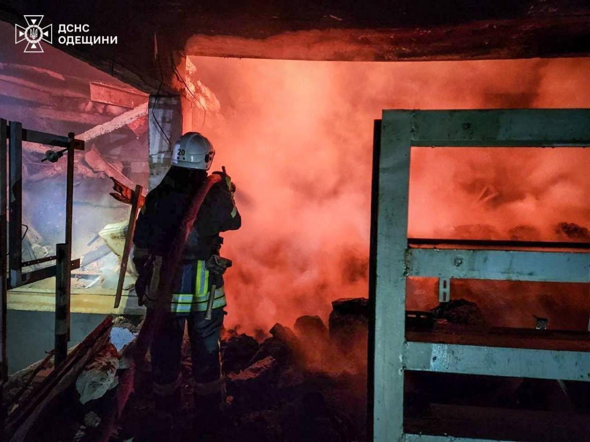 Последствия атаки дронов на Одесскую область 8 апреля