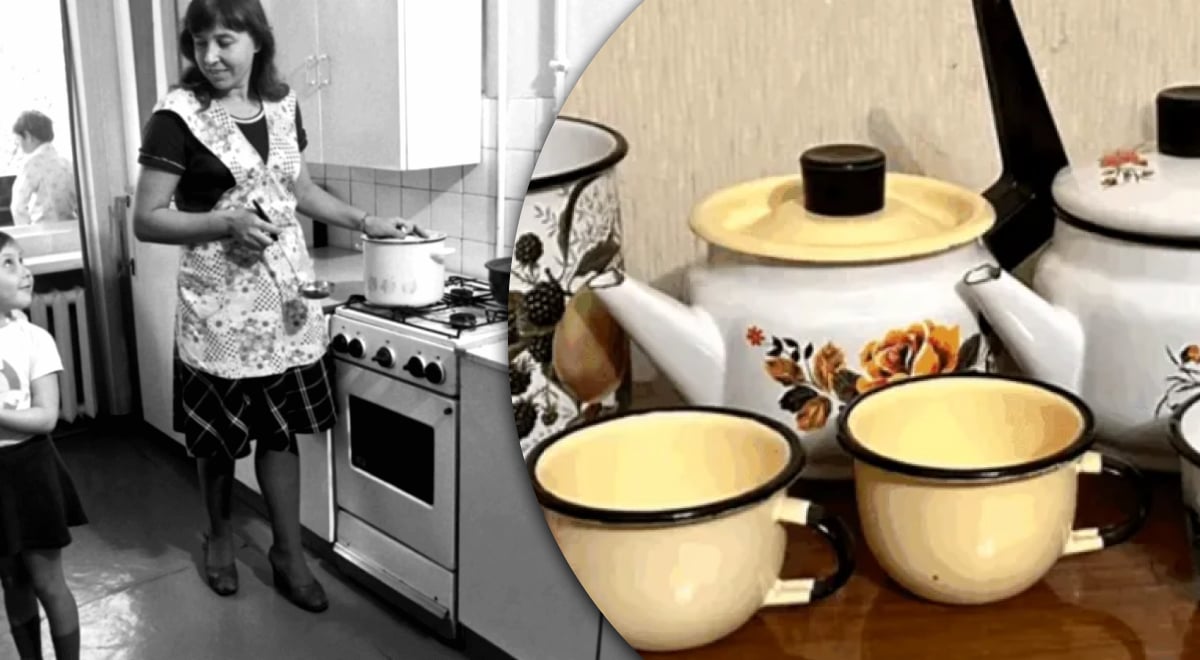 Секрет емальованого посуду в СРСР: навіщо на ньому робили чорний обідок