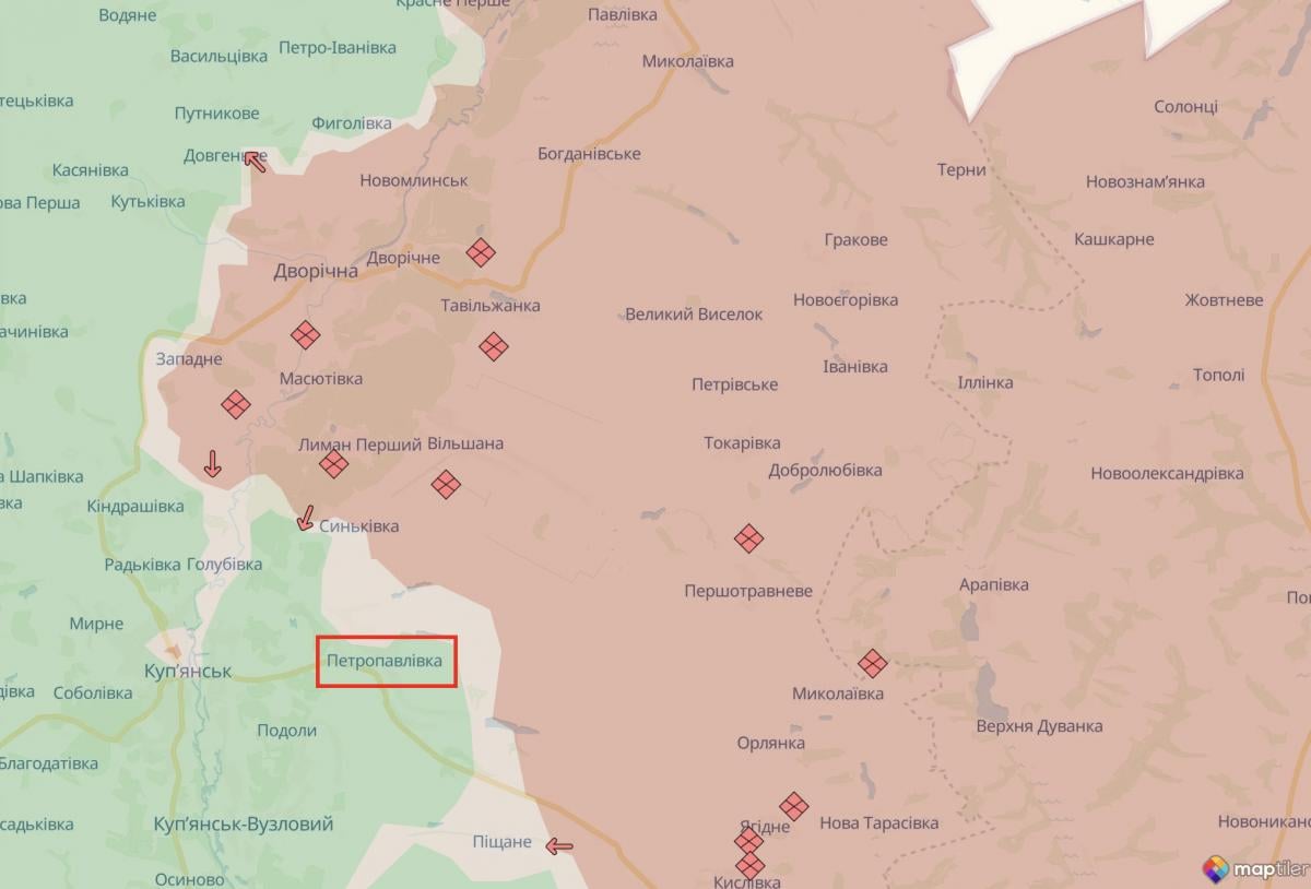 Петропавловка на карте 