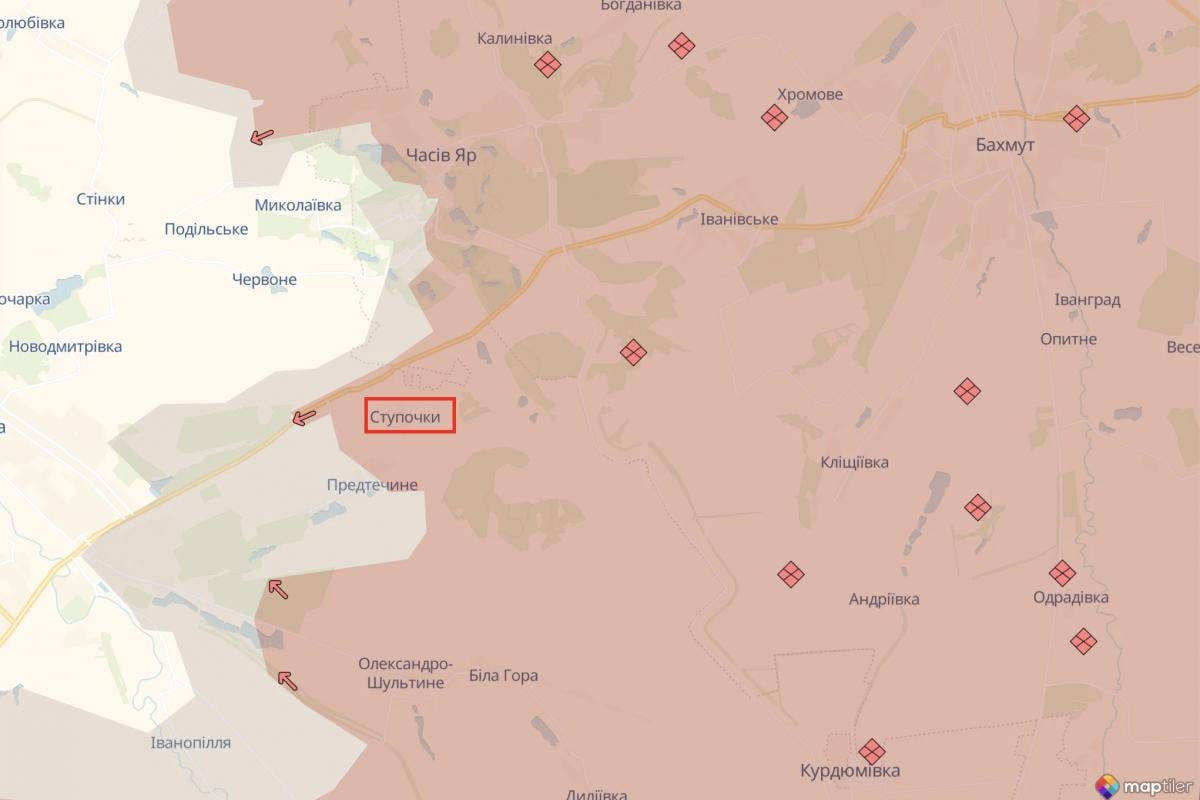 Ступочки на карте deepstatemap.live