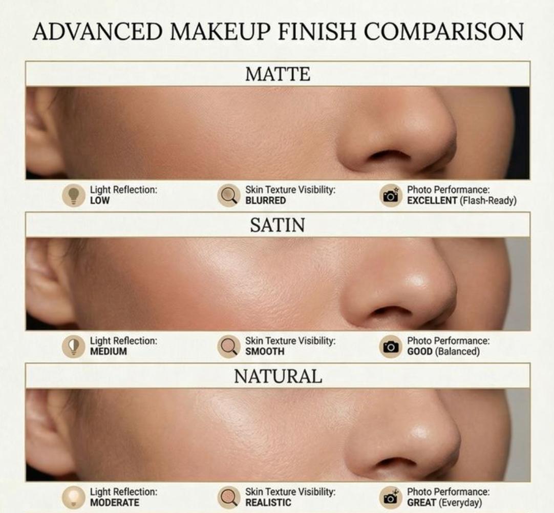 Финиши тонального крема - сравнение