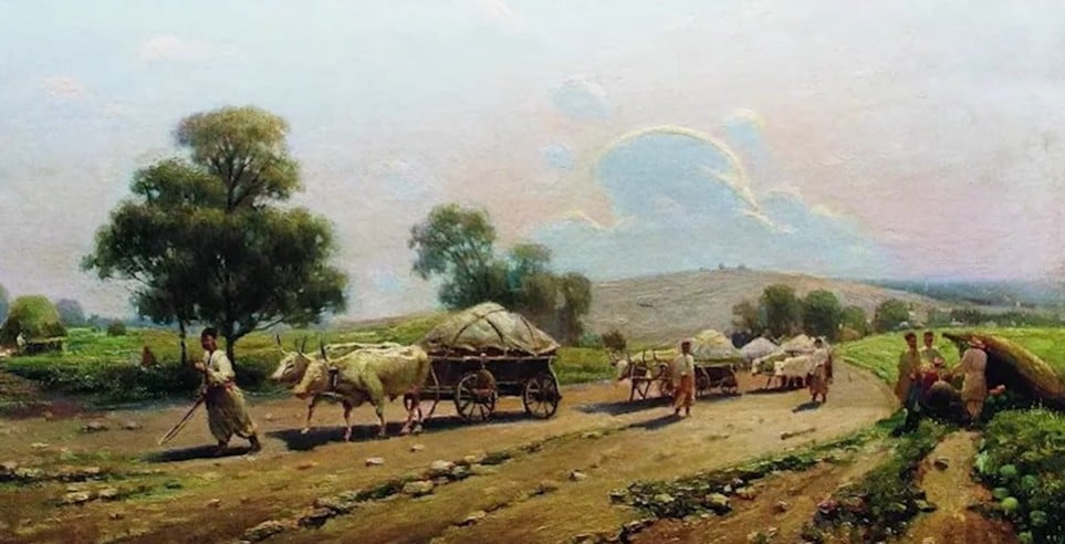 "Пейзаж із волами"