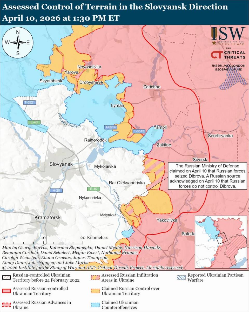 Де змінилася лінія фронту 11 квітня Де змінилася лінія фронту 11 квітня