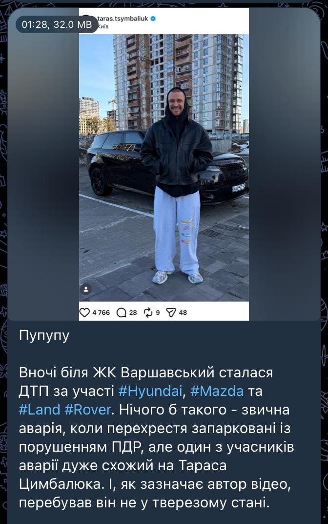 Тарас Цимбалюк - ДТП Тарас Цимбалюк - ДТП