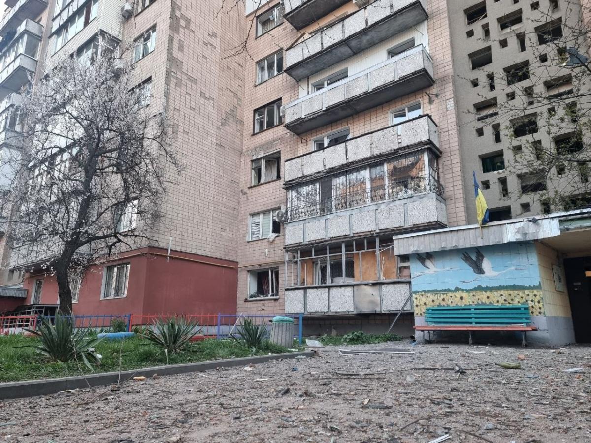 Наслідки удару по Черкасах 14 квітня 2026 року Наслідки удару по Черкасах 14 квітня 2026 року