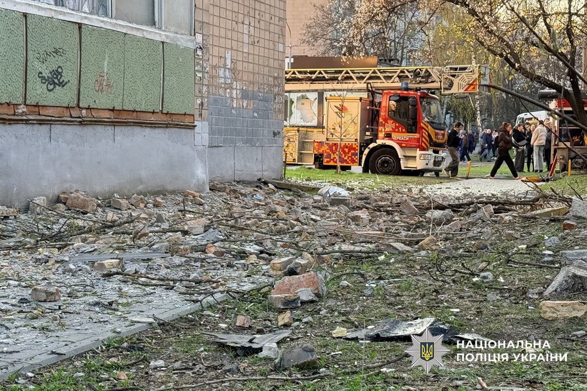 Наслідки удару по Черкасах 14 квітня 2026 року Наслідки удару по Черкасах 14 квітня 2026 року