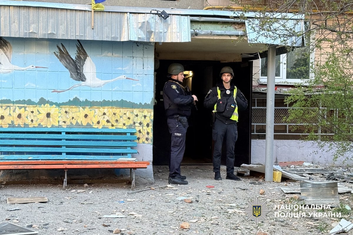 Наслідки удару по Черкасах 14 квітня 2026 року Наслідки удару по Черкасах 14 квітня 2026 року