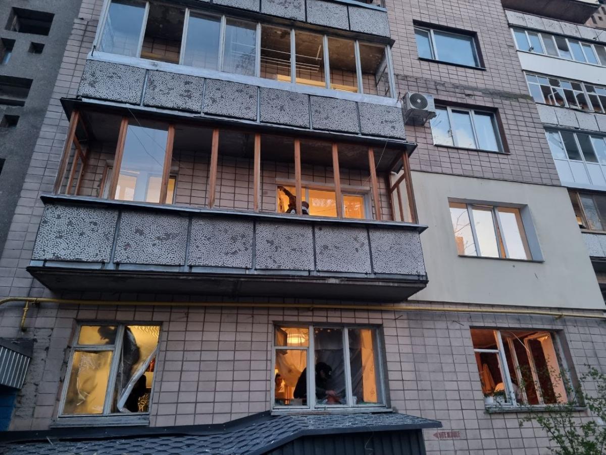 Наслідки удару по Черкасах 14 квітня 2026 року Наслідки удару по Черкасах 14 квітня 2026 року