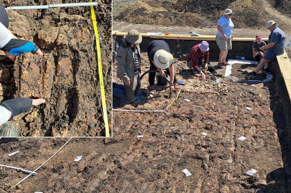 Поселення, де було виявлено мегаструктуру, було відносно невеликим Поселення, де було виявлено мегаструктуру, було відносно невеликим