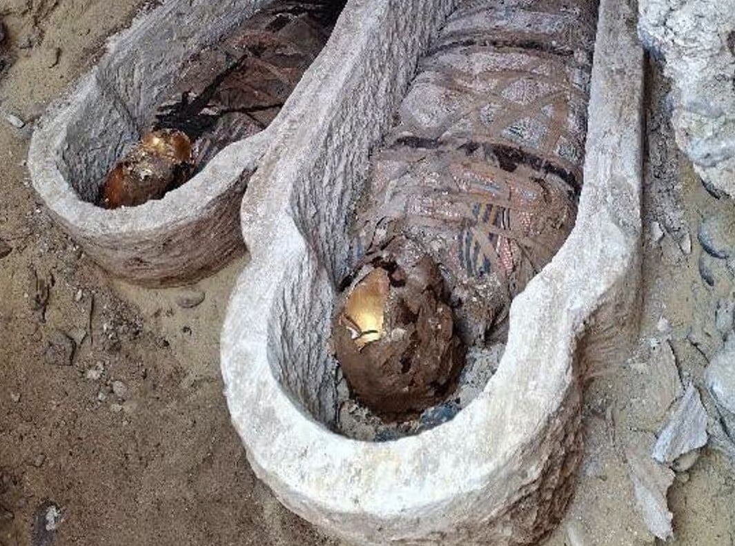 Експерти виявили мумії, обличчя яких були повністю вкриті золотою фольгою