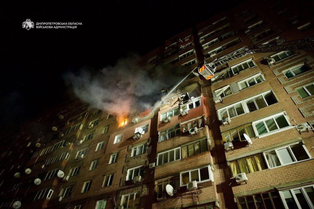 Наслідки атаки на Дніпро в ніч проти 23 квітня 2026
