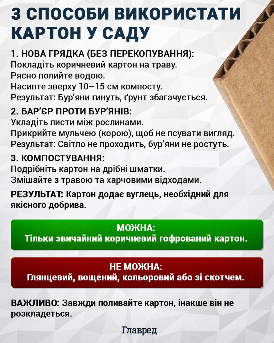 Як використовувати картон в саду Як використовувати картон в саду