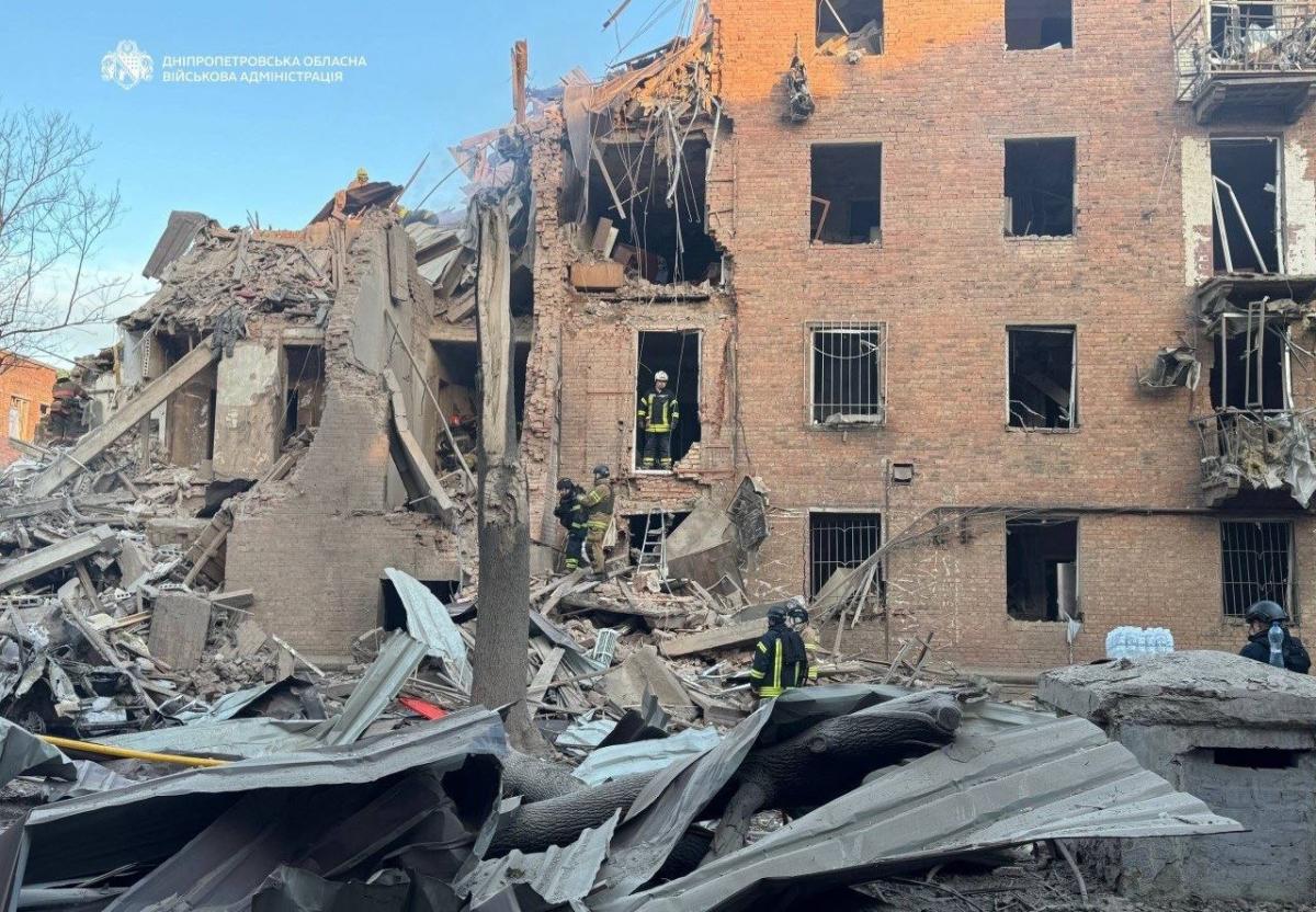 Наслідки масованого удару по Дніпру 25 квітня