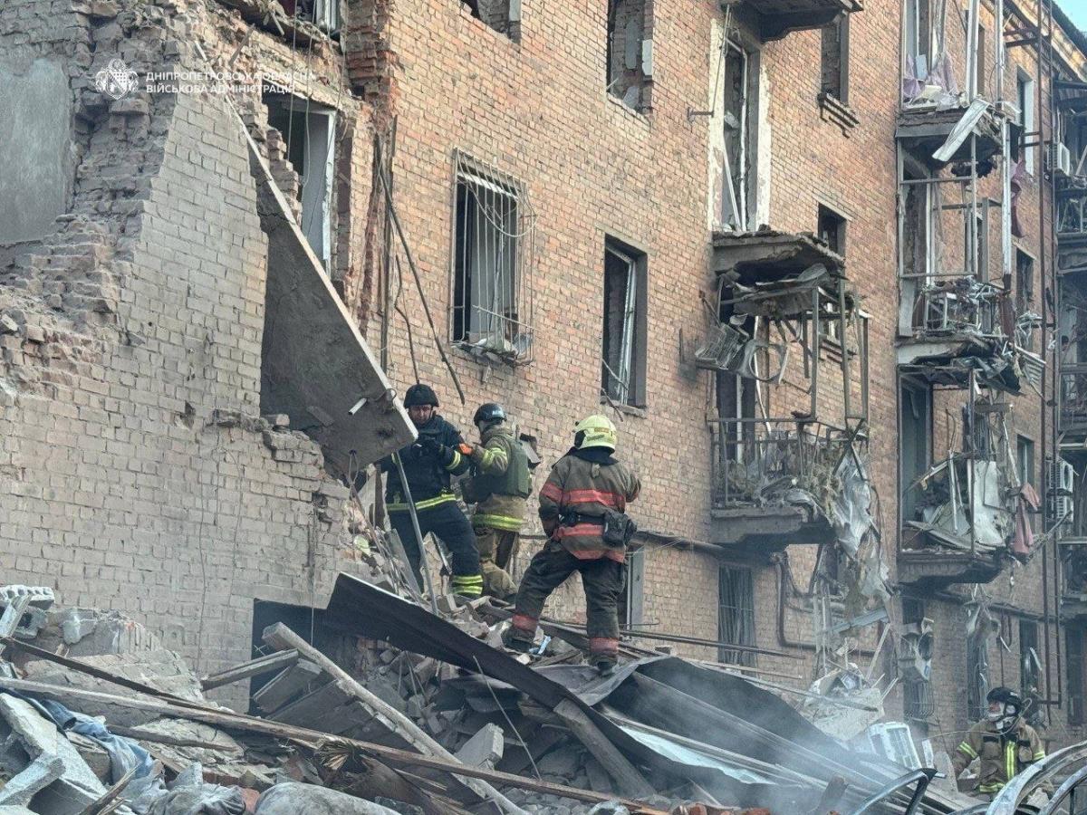 Наслідки масованого удару по Дніпру 25 квітня