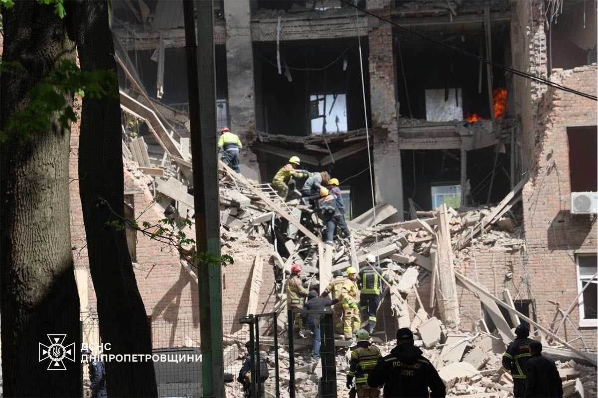 Наслідки масованого удару по Дніпру 25 квітня