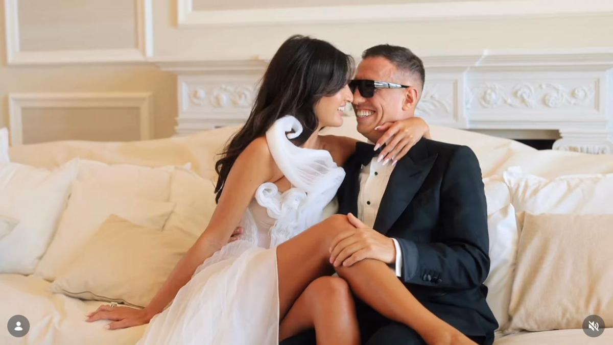 Ніка Ломія з нареченим