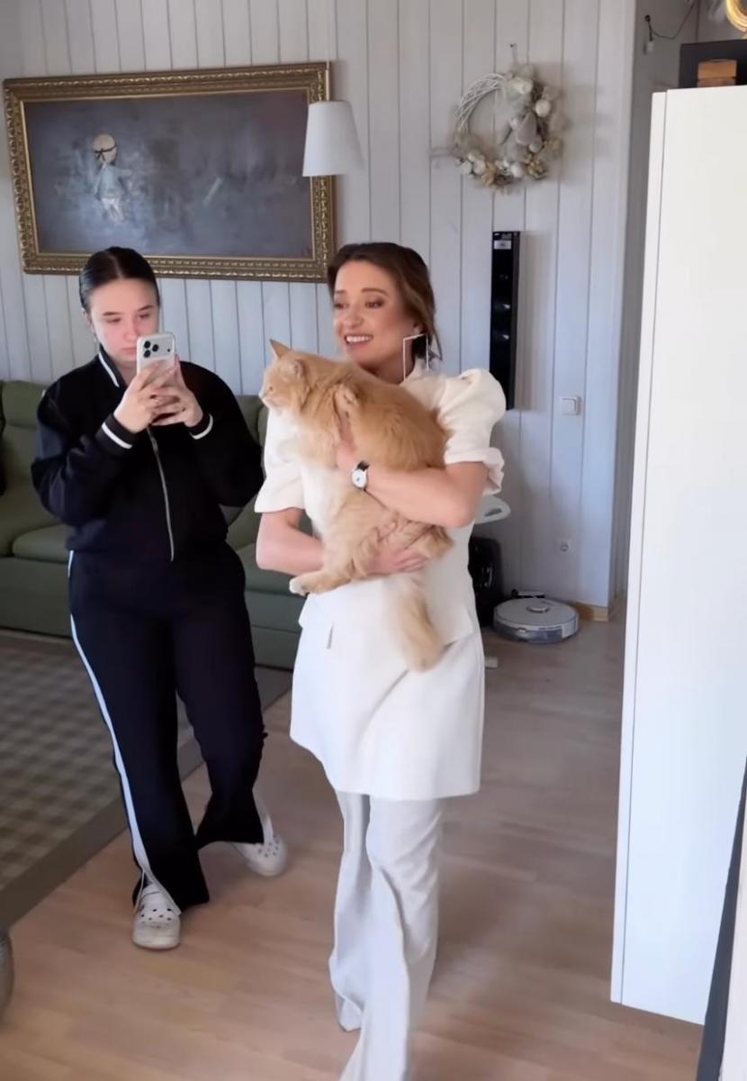 Наталія Могилевська прихистила кішку