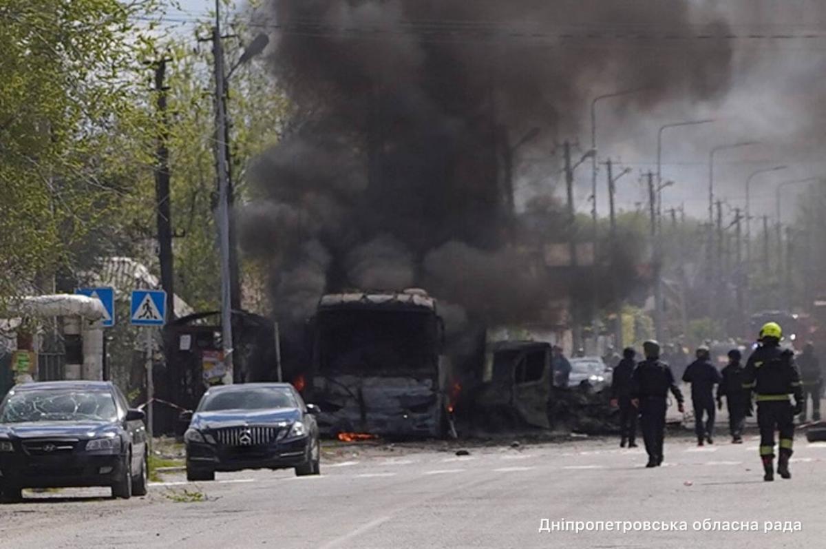 Наслідки удару по Дніпру 30 квітня