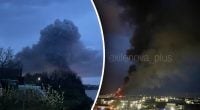 Ракети вдарили по Таганрогу: спалахнула пожежа, в небі - стовп чорного диму
