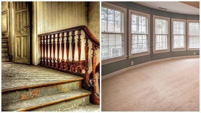 Зняли килим у старому будинку: що побачило подружжя під ним, пробрало до мурашок