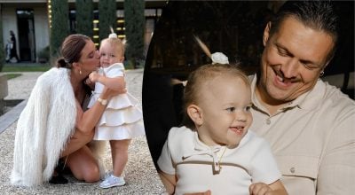 Катерина Усик та Олександр Усик із донькою
