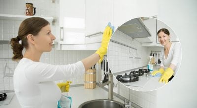 Жир на кухонних шафах зійде сам: який простий домашній розчин слід на них розпилити