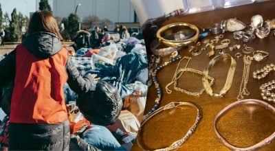 Внутри загадочного пакета были десятки колец, браслетов и ожерелий