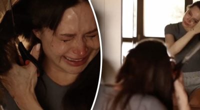 Лерчек побрила налысо свою голову Лерчек побрила налысо свою голову