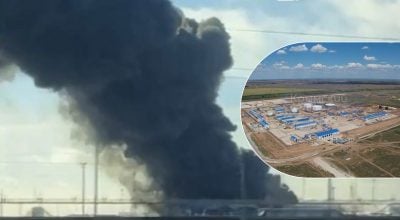 Дрони уразили НПС у Волгоградській області Росії: вирує масштабна пожежа