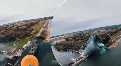 удар по дамбе в Харьковской области удар по дамбе в Харьковской области