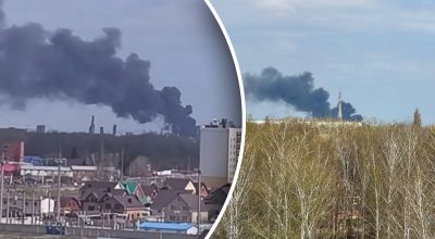 Важный объект в Башкортостане атаковали БПЛА - столб дыма виден за километры