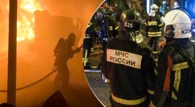 Росію всю ніч атакували дрони: є руйнування й пожежі, зупиняли аеропорт