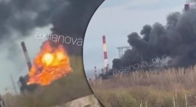 Взрывы и черный дым в небе: дроны атаковали ключевой НПЗ России, подробности