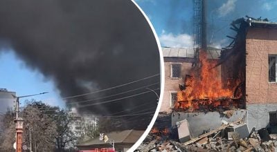Росіяни вдарили дроном у відділ поліції у Прилуках