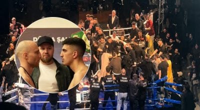 Російського боксера глядачі жорстко побили прямо на рингу - відео масової бійки