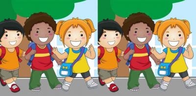 Тест на IQ: потрібно знайти 3 відмінності на картинці трьох дітей за 15 с