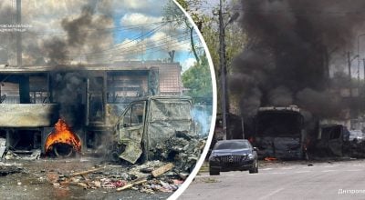 Росія атакувала Дніпро: небо затягнуло чорним димом, є жертви