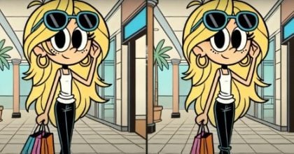 Тест на IQ: потрібно знайти 3 відмінності на малюнку дівчинки з сумками за 21 с