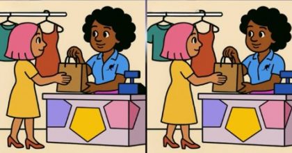 Тест на IQ: нужно найти 3 отличия на картинке с женщиной в магазине за 21 с