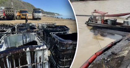 Россияне "тонут" в мазуте: как выглядит Туапсе после ударов украинских БПЛА