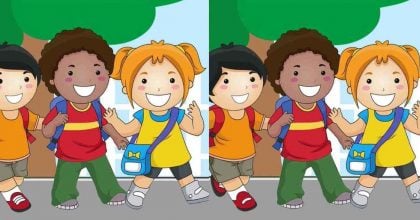 Тест на IQ: потрібно знайти 3 відмінності на картинці трьох дітей за 15 с