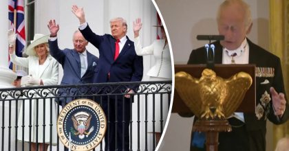 Сміялися всі в залі: король Чарльз III зірвав овації, потроливши Трампа