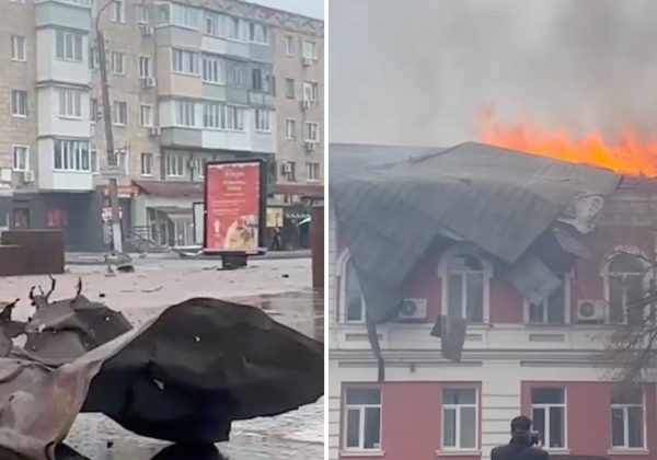 Дроны РФ атаковали два города на Черниговщине, горит горсовет и налоговая: детали