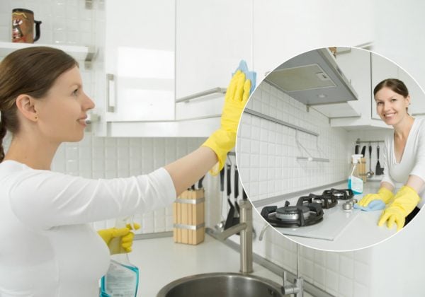 Жир на кухонних шафах зійде сам: який простий домашній розчин слід на них розпилити