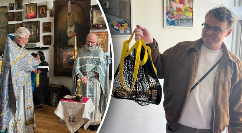 "Вигнати гріхи Голлівуду": співавтор оскароносного фільму про Путіна освятив статуетку