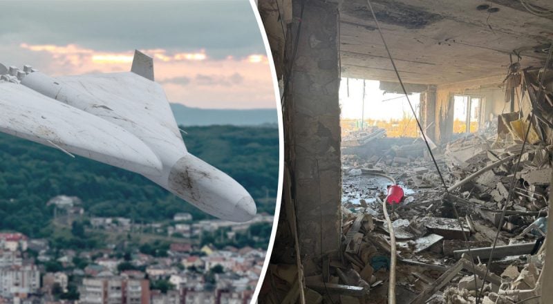 Возник пожар, есть пострадавшие: "Шахед" попал в многоэтажку в Одессе, детали