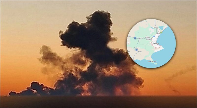 П'ять "ударів" і пожежа: дрони завдали удару по нафтобазі у Феодосії