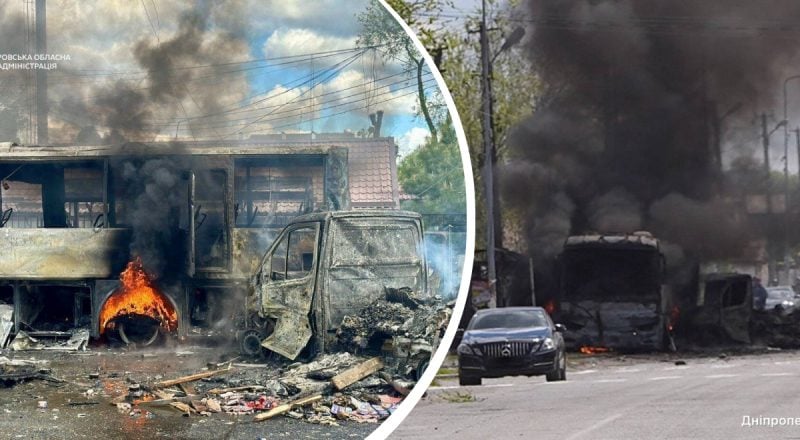 Росія атакувала Дніпро: небо затягнуло чорним димом, є жертви